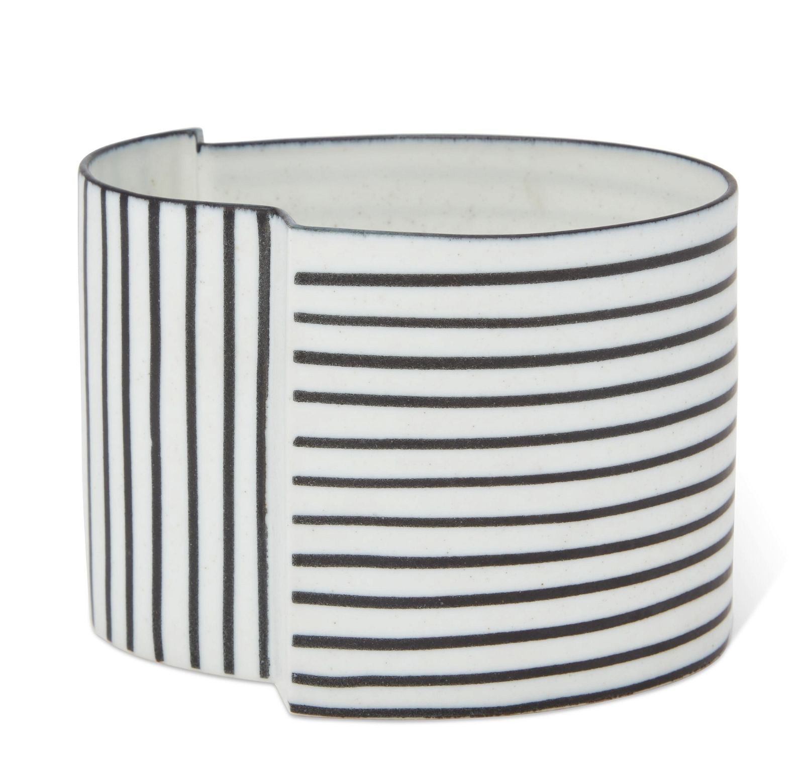 BODIL MANZ, STRIPED EGGSHELL