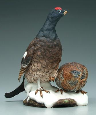 Boehm bird figurine, pair black