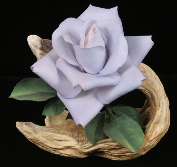 Boehm bisque Blue Moon rose/flower;