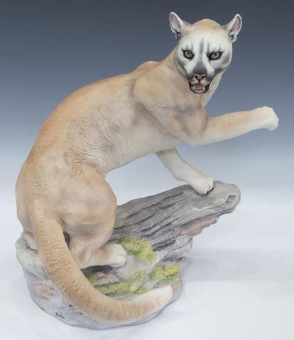 BOEHM BISQUE PORCELAIN 'COUGAR'