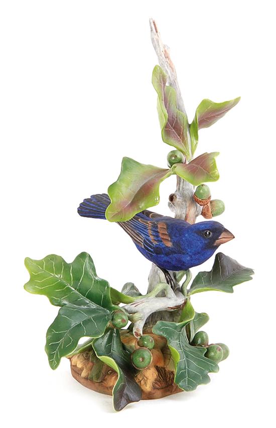 Boehm Blue Grosbeak marked on