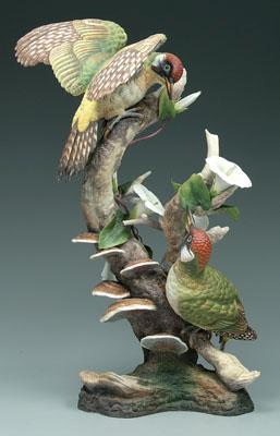 Boehm figural group, two green