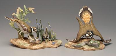 Boehm killdeer figurines: male with