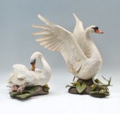 BOEHM PAIR OF MUTE SWANS 400-1