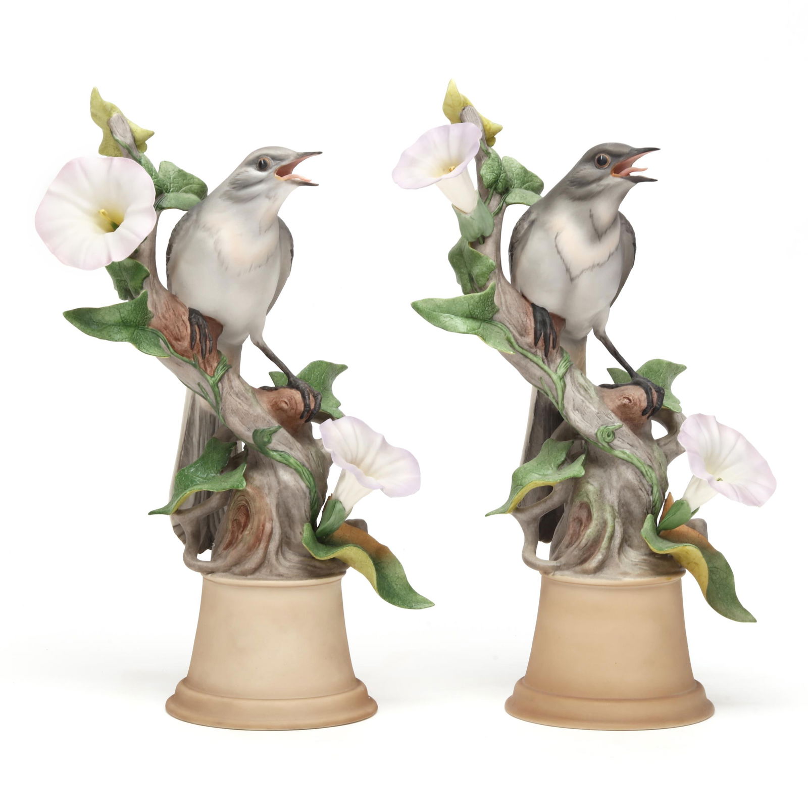 BOEHM, PAIR OF PORCELAIN 