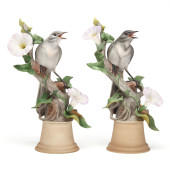 BOEHM, PAIR OF PORCELAIN  MOCK