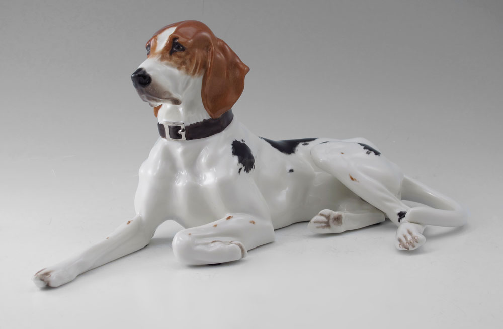 BOEHM PORCELAIN AMERICAN FOX HOUND: