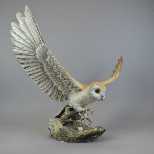 BOEHM PORCELAIN BARN OWLBoehm