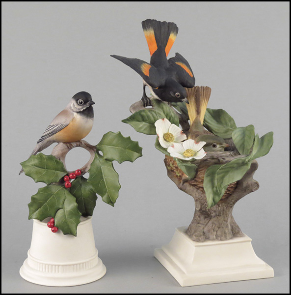 BOEHM PORCELAIN BIRD FIGURAL GROUP.