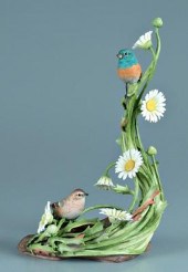 Boehm porcelain bird group, la