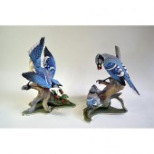 BOEHM PORCELAIN BLUE JAYS, PAI
