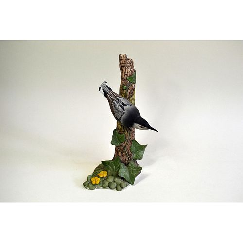BOEHM PORCELAIN NUTHATCHBisque