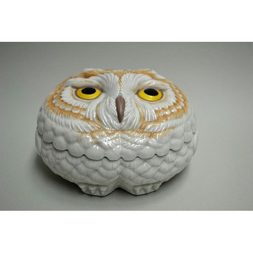 BOEHM PORCELAIN OWL COVERED