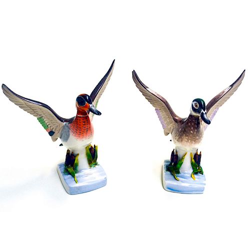 BOEHM PORCELAIN WOOD DUCKS,