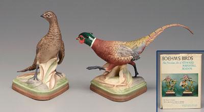 Boehm ring-necked pheasants: both