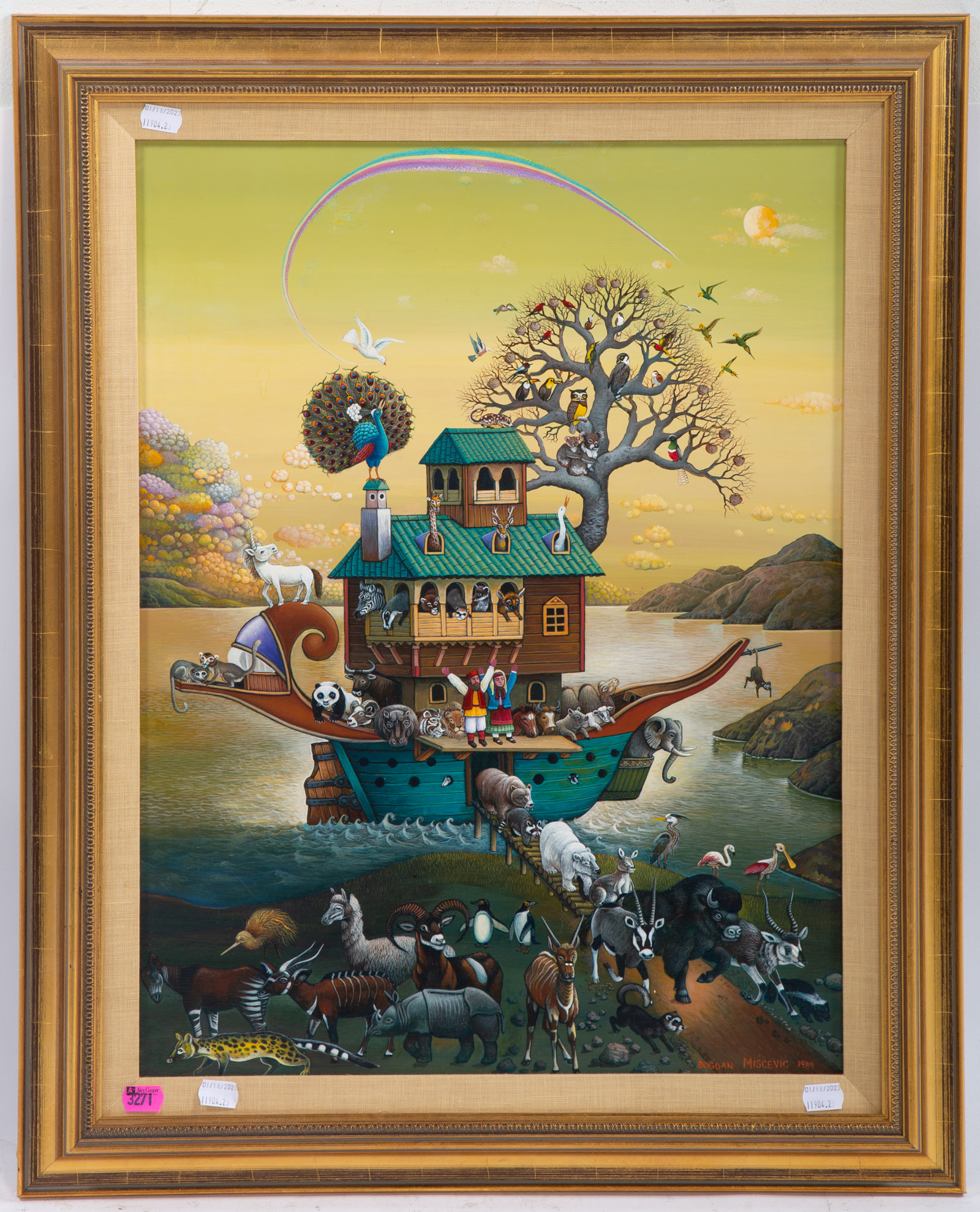 BOGDAN MISCEVIC. NOAH'S ARK, OIL