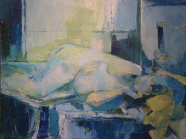 BOGEN, Beverly. Modernist Oil on