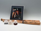 BOGGS SIGNED GAME BAT, BALLS,