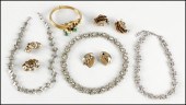 BOGOFF WHITE RHINESTONE NECKLA