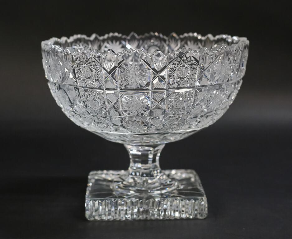 BOHEMIA CUT GLASS PEDESTAL