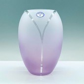 BOHEMIA PURPLE CRYSTAL VASEA c