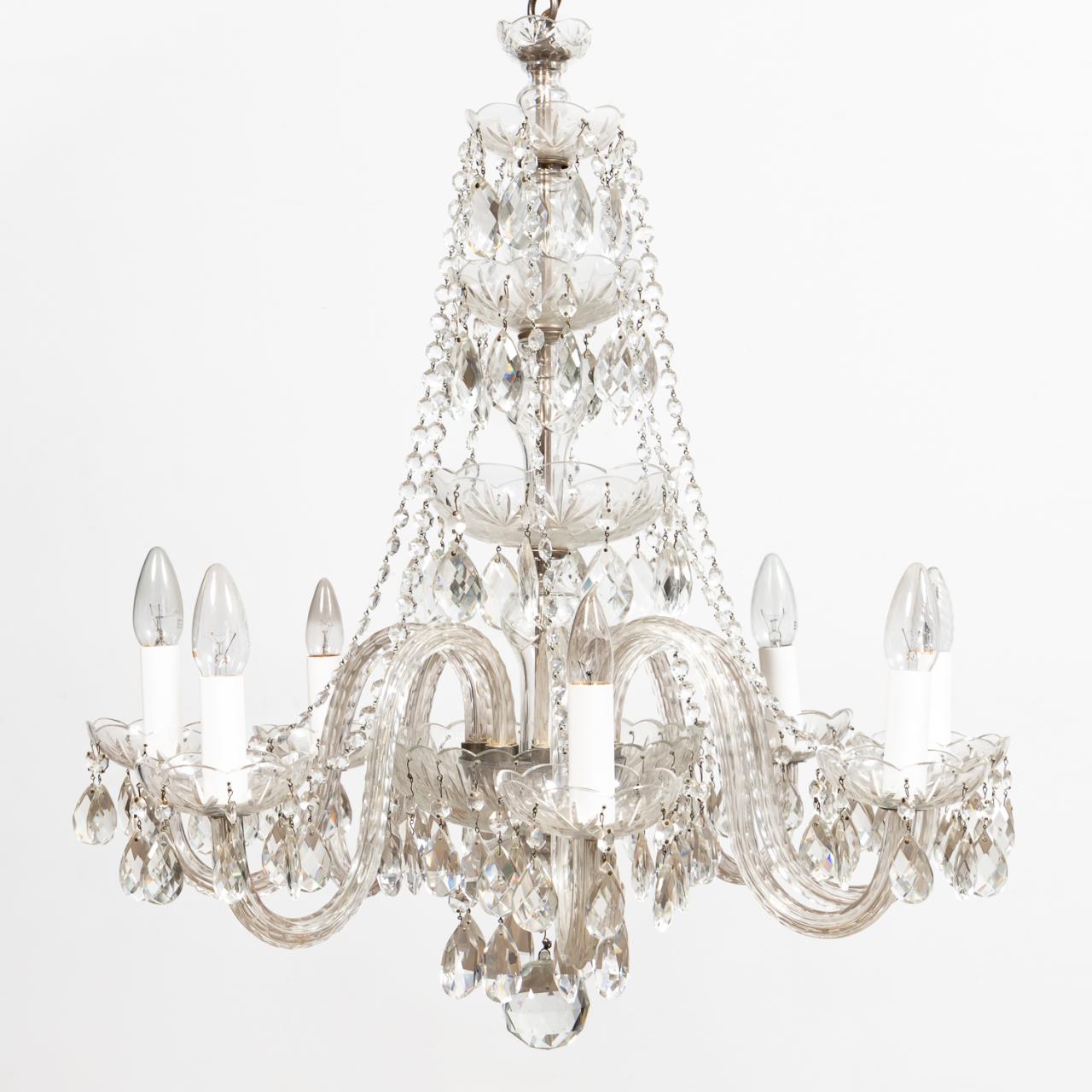 BOHEMIAN 8 LIGHT CRYSTAL