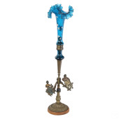 BOHEMIAN ART GLASS BRONZE BLAC