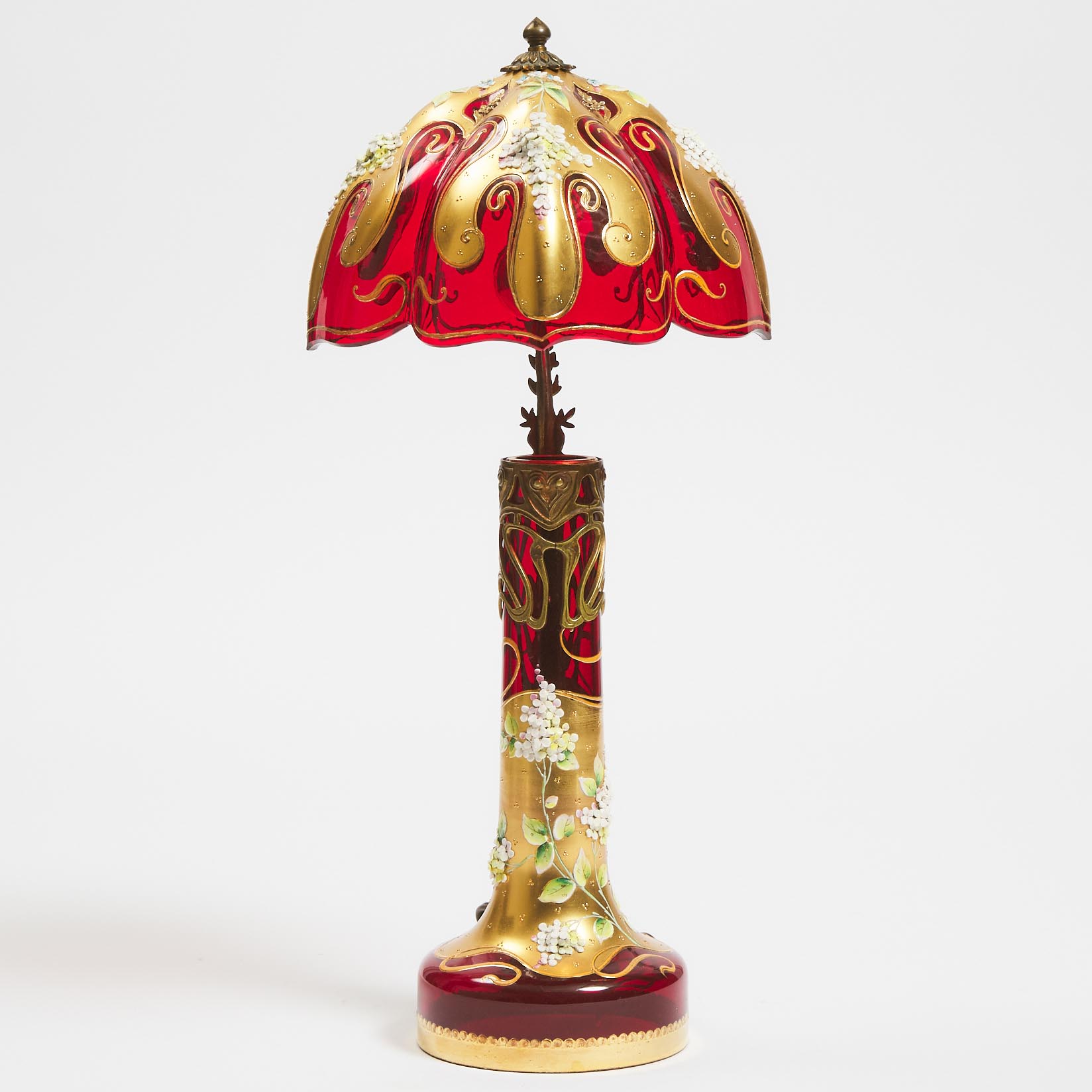 Bohemian Art Nouveau Gilt and