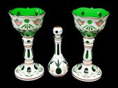 BOHEMIAN CASED GLASS CUT TO GR