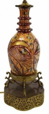 BOHEMIAN CASED PARCEL GILT PER