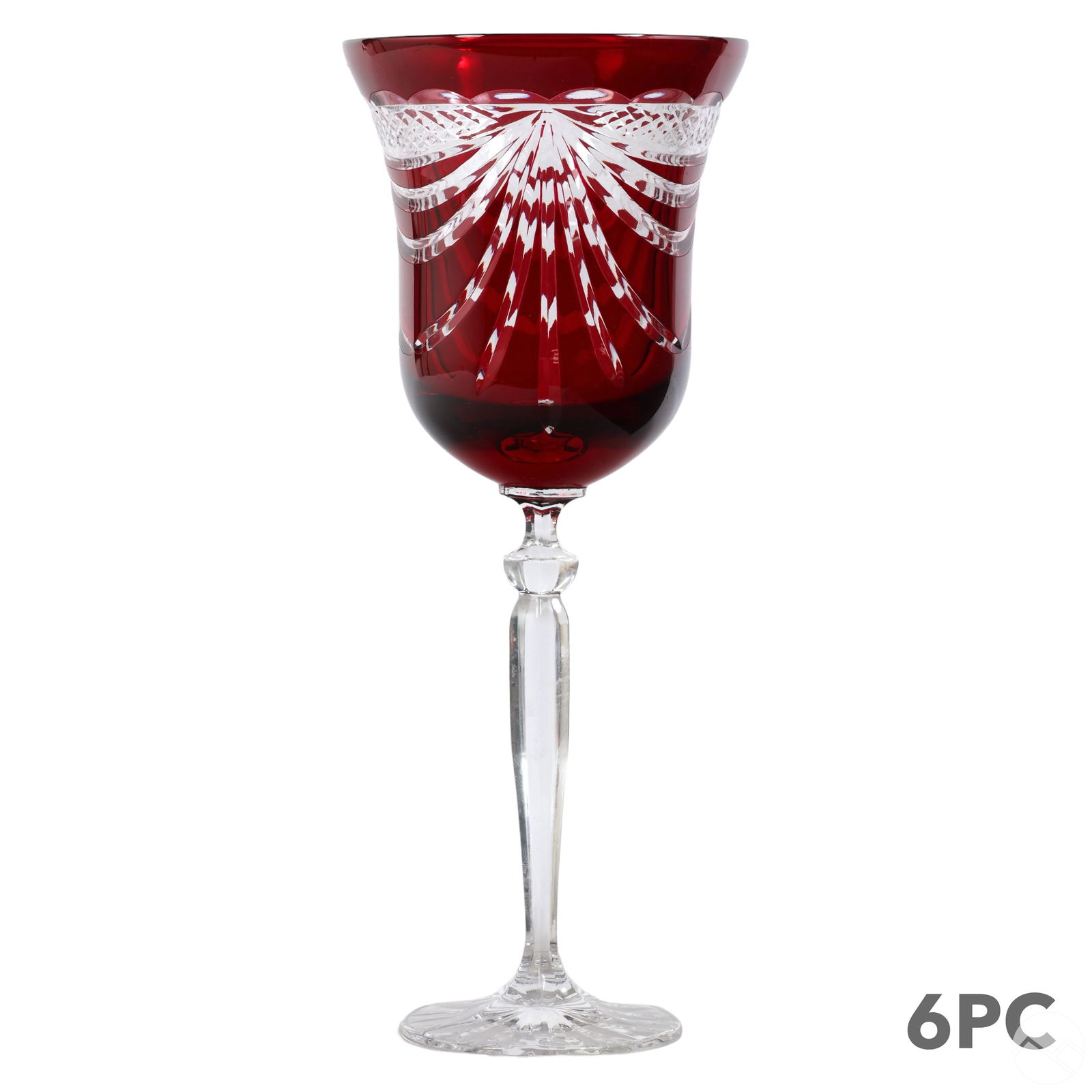 BOHEMIAN CZECH CRYSTAL RUBY RED