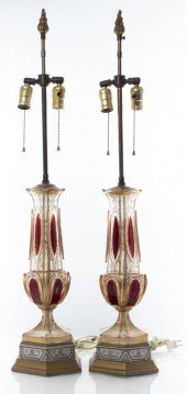 BOHEMIAN CZECH CRYSTAL TABLE L