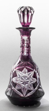 BOHEMIAN CZECH CUT CRYSTAL DEC
