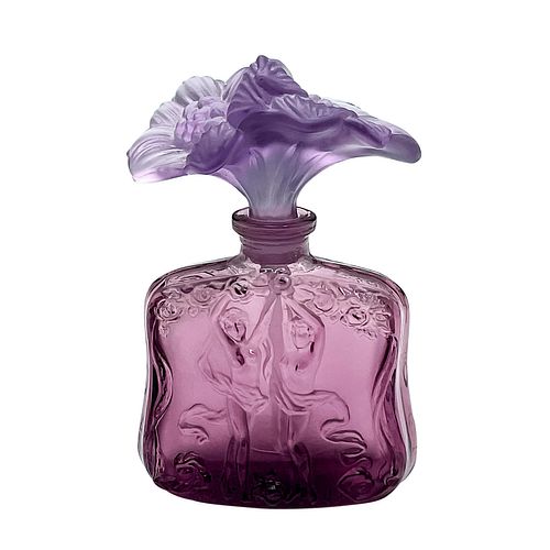 BOHEMIAN CZECH STYLE MAUVE GLASS