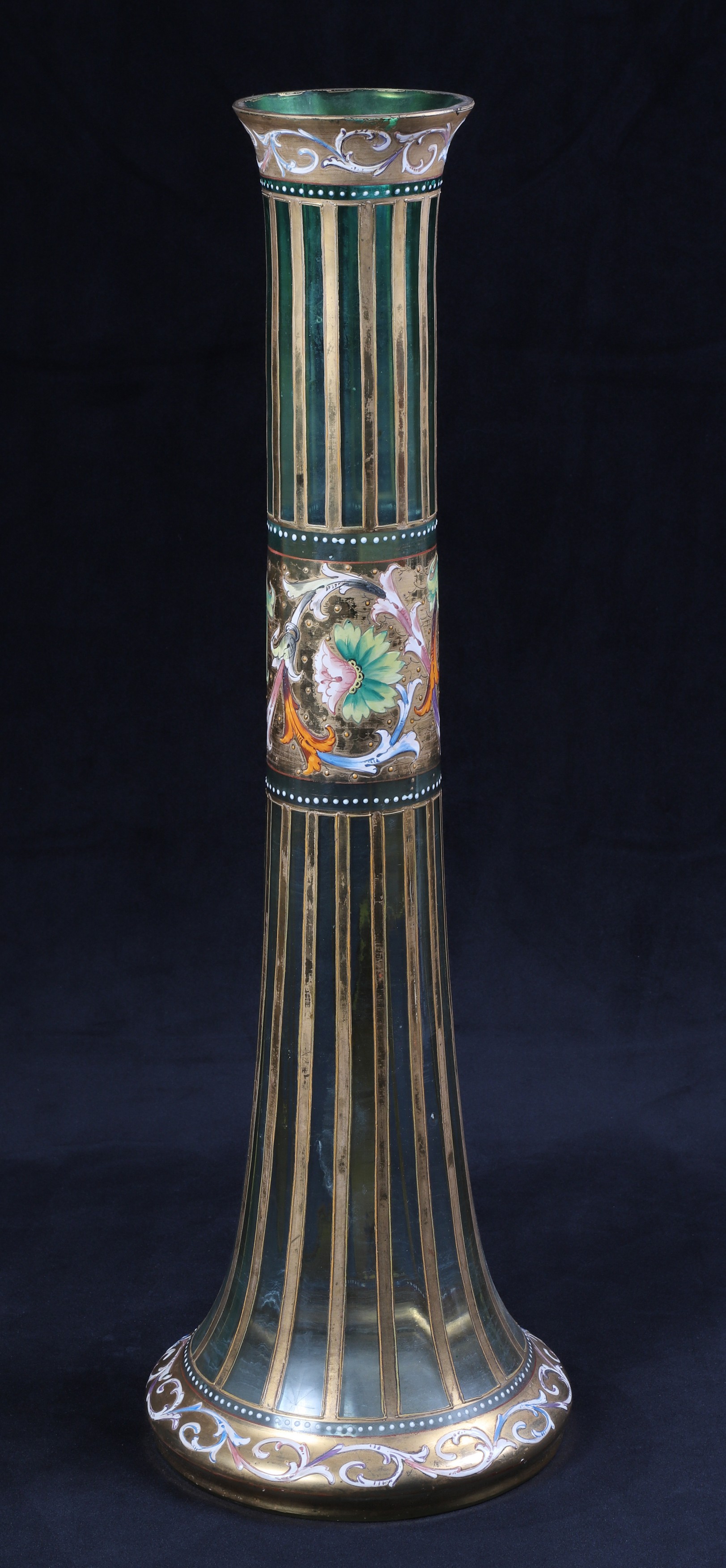 Bohemian enameled and gilt glass