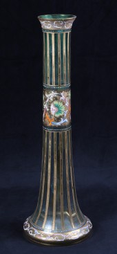 Bohemian enameled and gilt gla