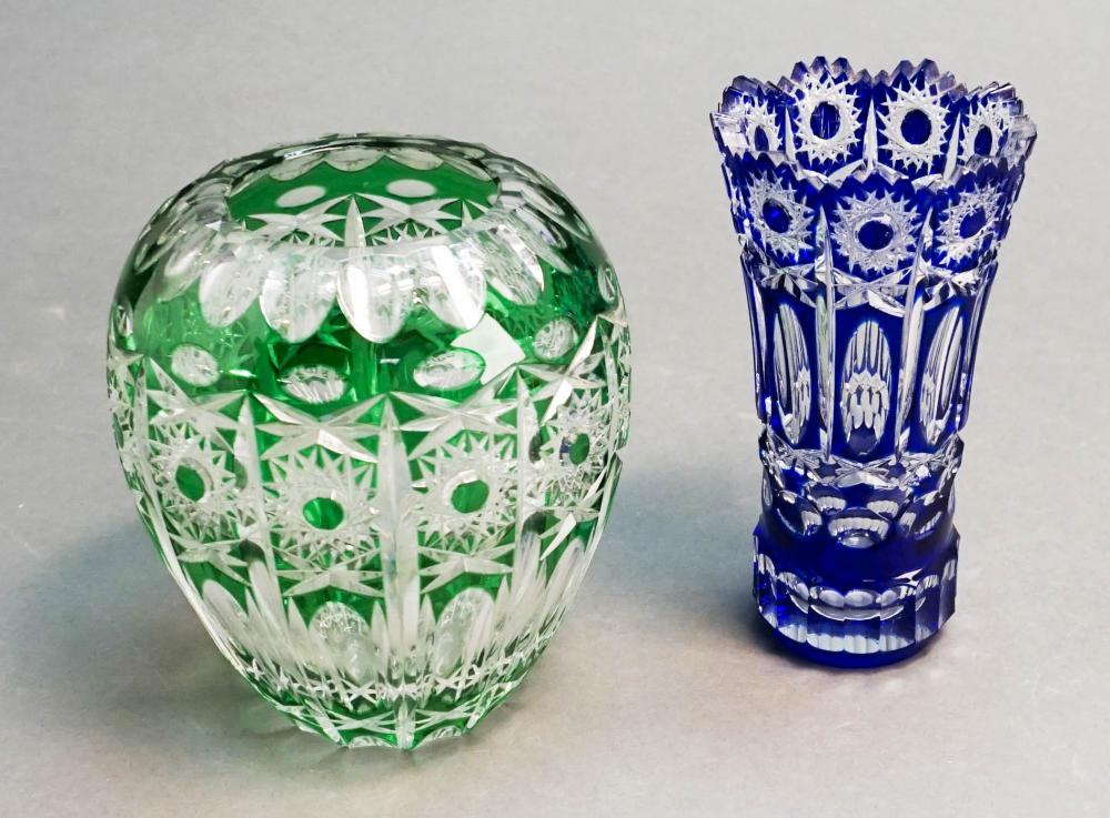 BOHEMIAN ETCHED GREEN-TO-CLEAR