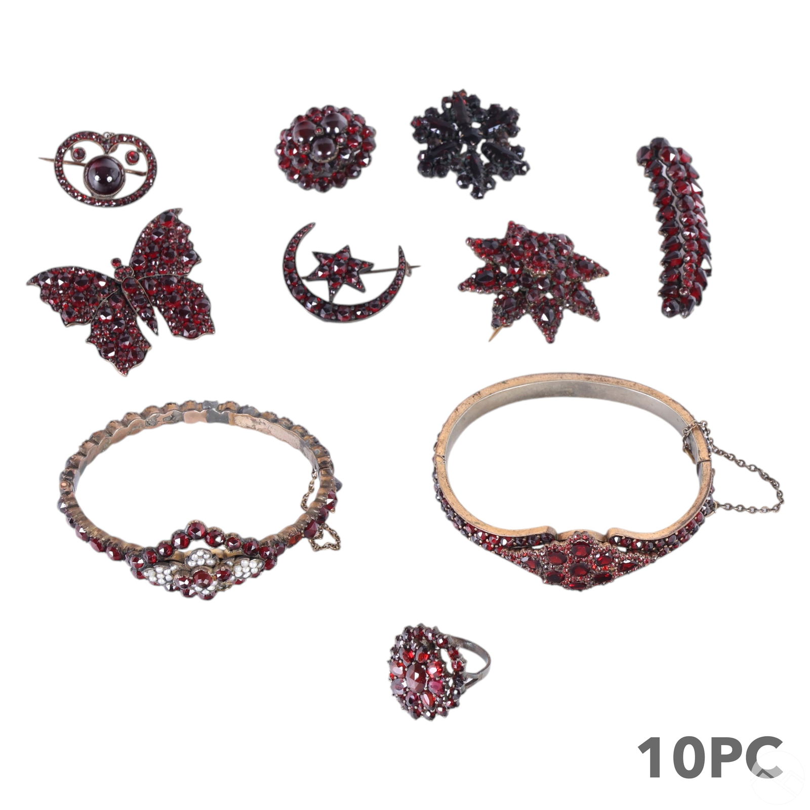 BOHEMIAN GARNET PINS BRACELETS