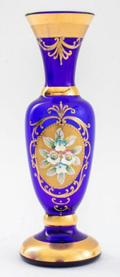 BOHEMIAN GILT AND ENAMELED COB