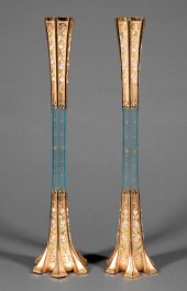 BOHEMIAN GILT AND ENAMELED GLA