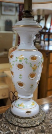 BOHEMIAN GLASS TABLE LAMPBohem