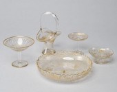 BOHEMIAN GLASSA lot of five pi