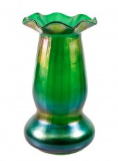 BOHEMIAN IRIDIZED BLUE GREEN A