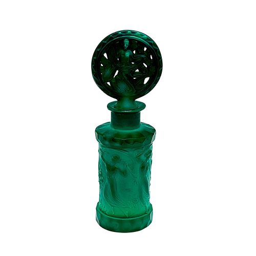 BOHEMIAN MALACHITE GLASS PERFUME