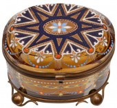BOHEMIAN MOSER STYLE ENAMELED