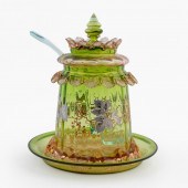 BOHEMIAN MOSER-TYPE GLASS PUNC