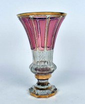 BOHEMIAN PARCEL GILT RUBY FLAS