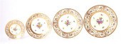 Bohemian porcelain plate set o