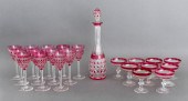 BOHEMIAN RUBY FLASH CUT CRYSTA