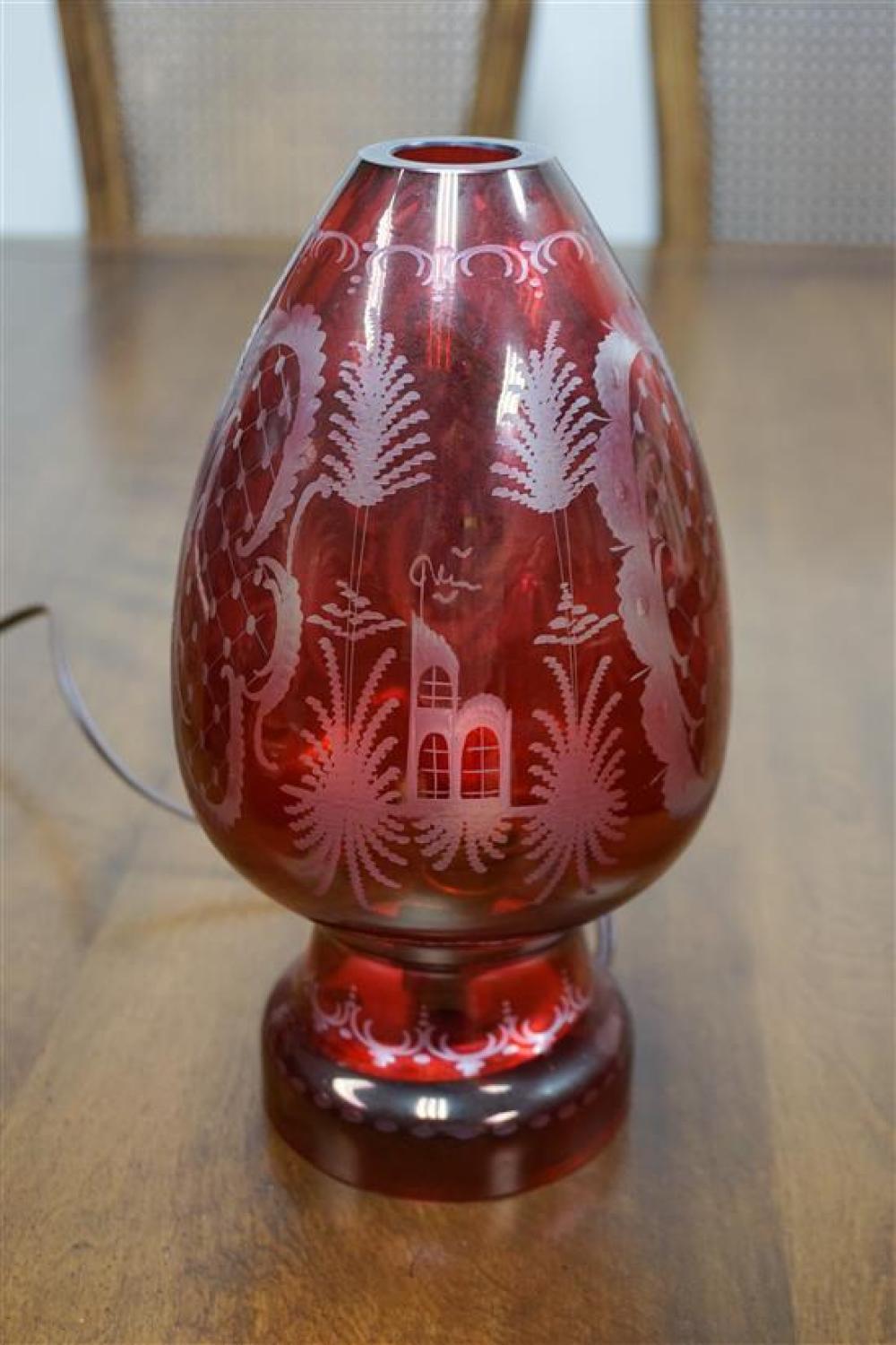 BOHEMIAN RUBY-TO-CLEAR CRYSTAL